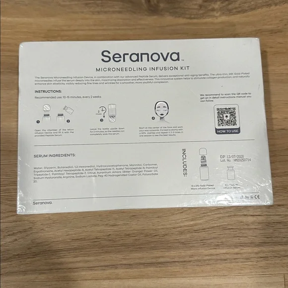 Seranova Microneedling Infusion Kit Anti-Aging Solution 3 Month SEALED Exp: 7/28 - Picture 2 of 2